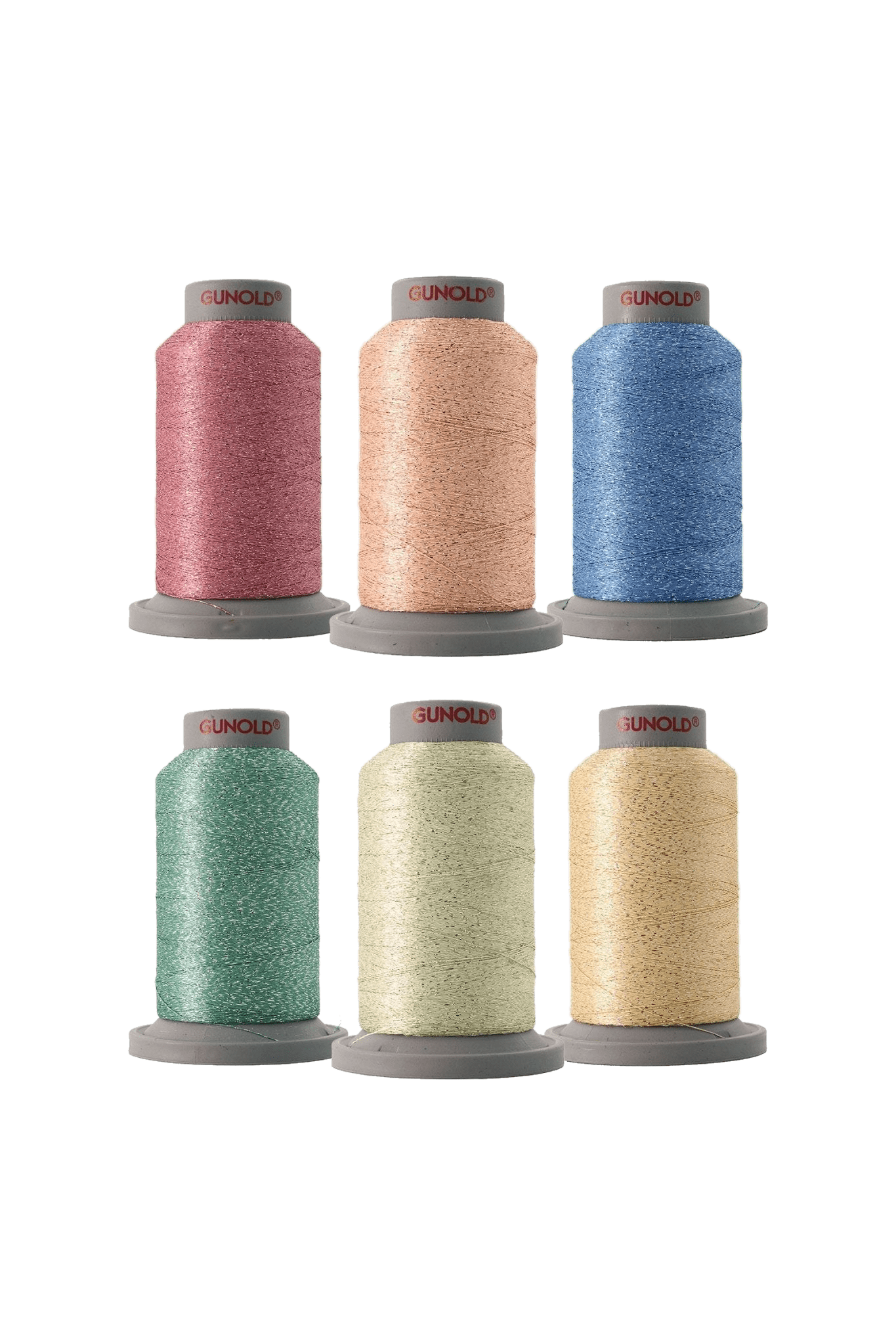 Gunold Stickgarn Set FAIRYTALE – 6x Poly Sparkle in Produktansicht