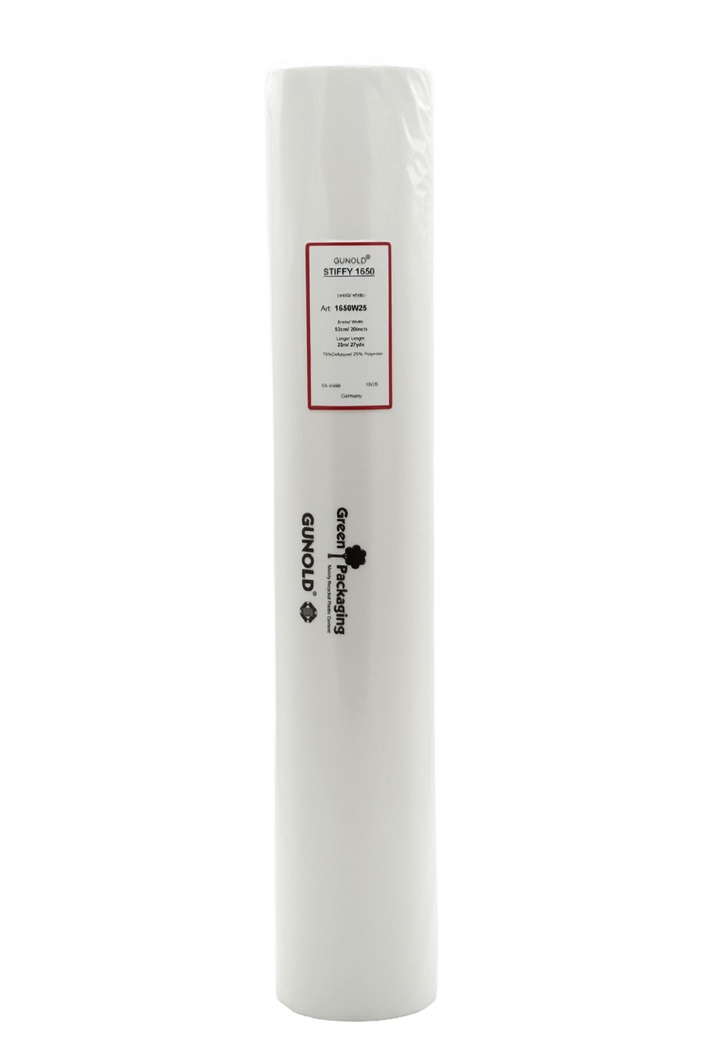 Gunold Stiffy 1650W25 Reißvlies große Rolle (weiß)