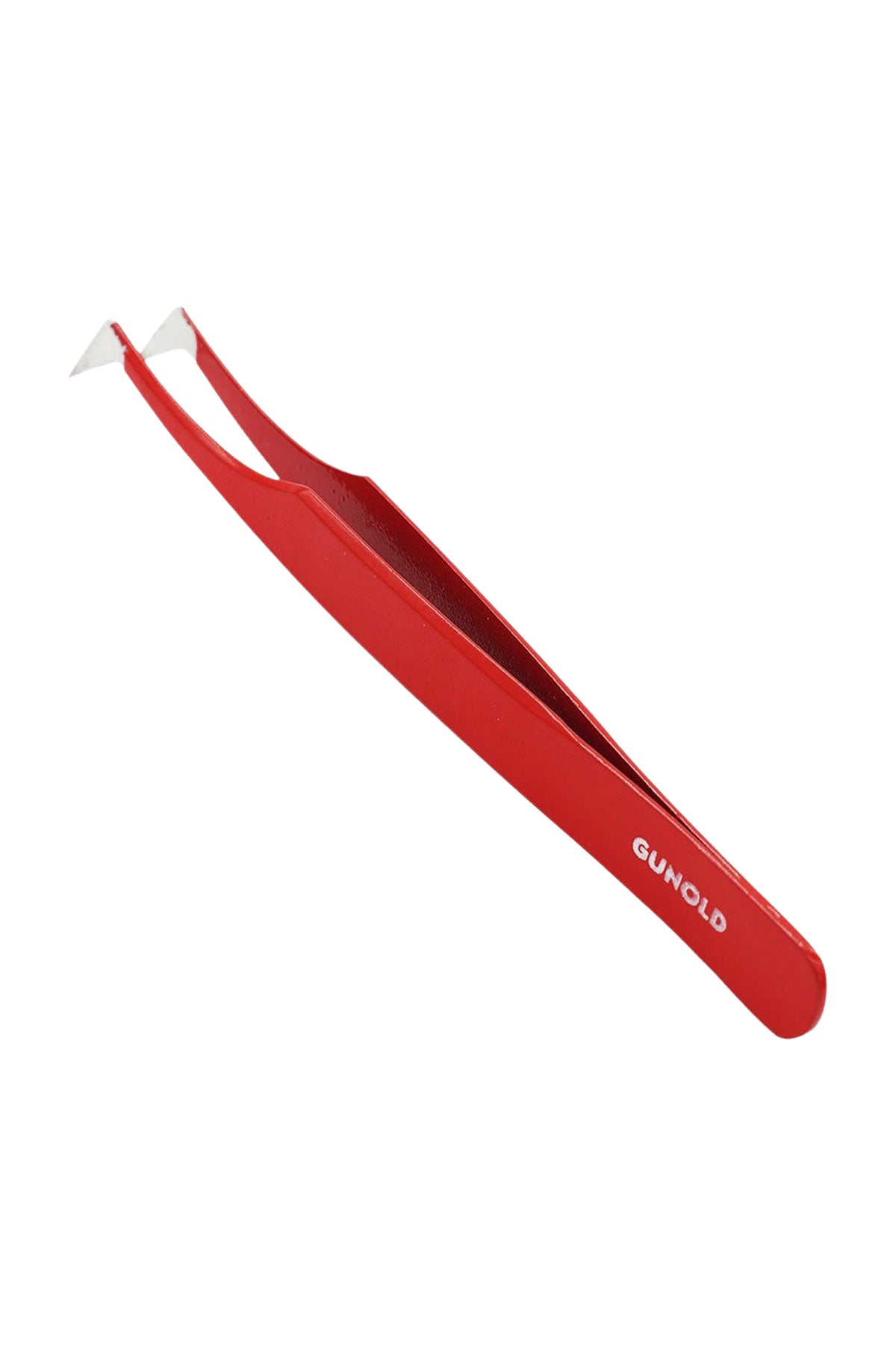 Rote Gunold TWEEZER Spezialpinzette mit gebogener Spitze