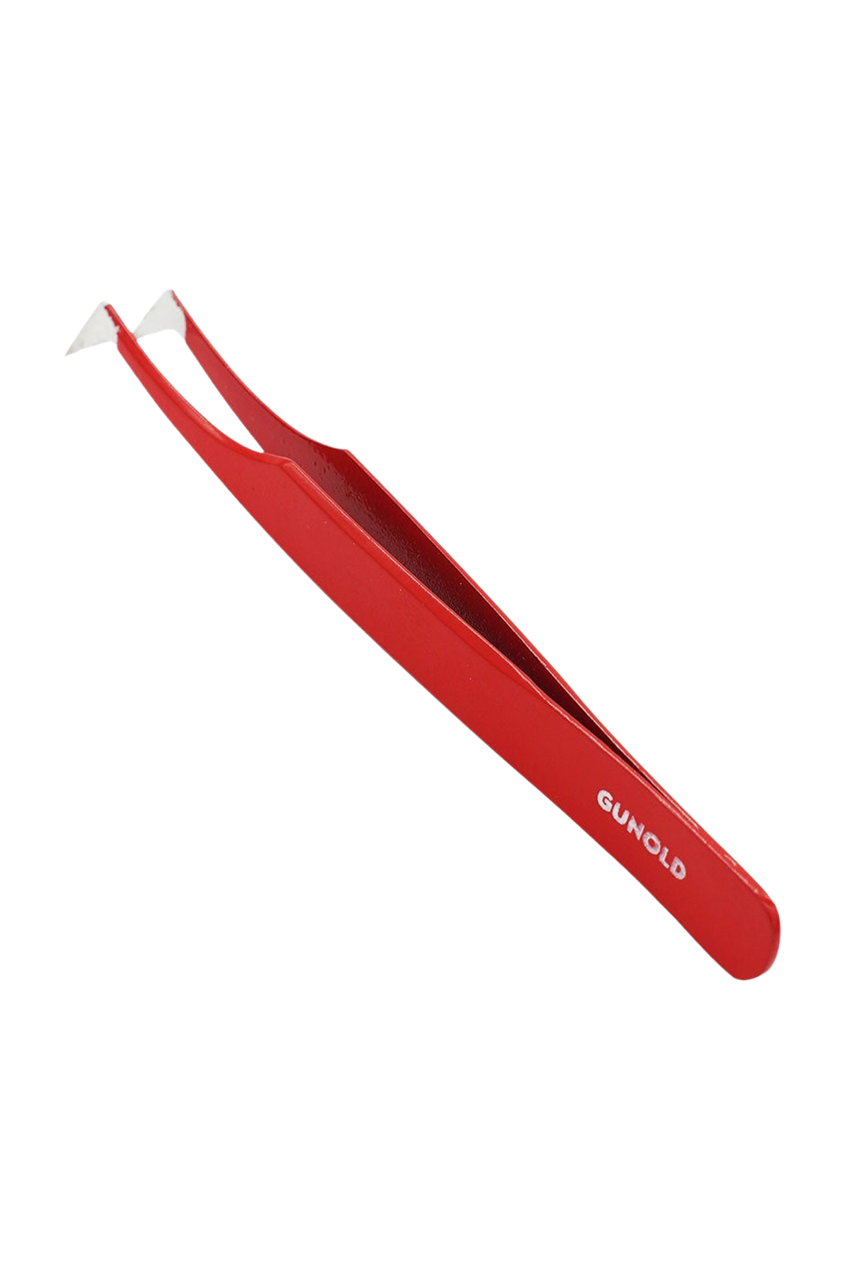 Rote Gunold TWEEZER Spezialpinzette mit gebogener Spitze