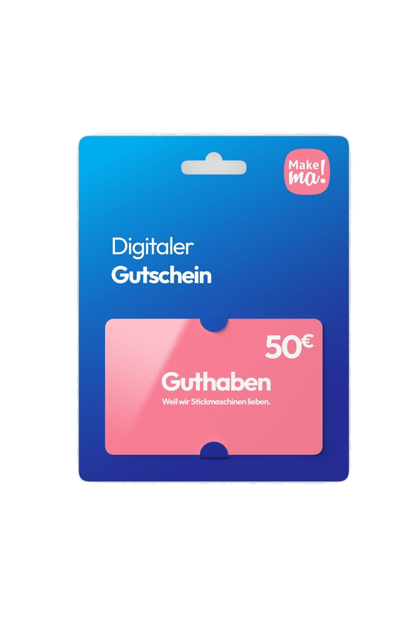 Gutschein in product view