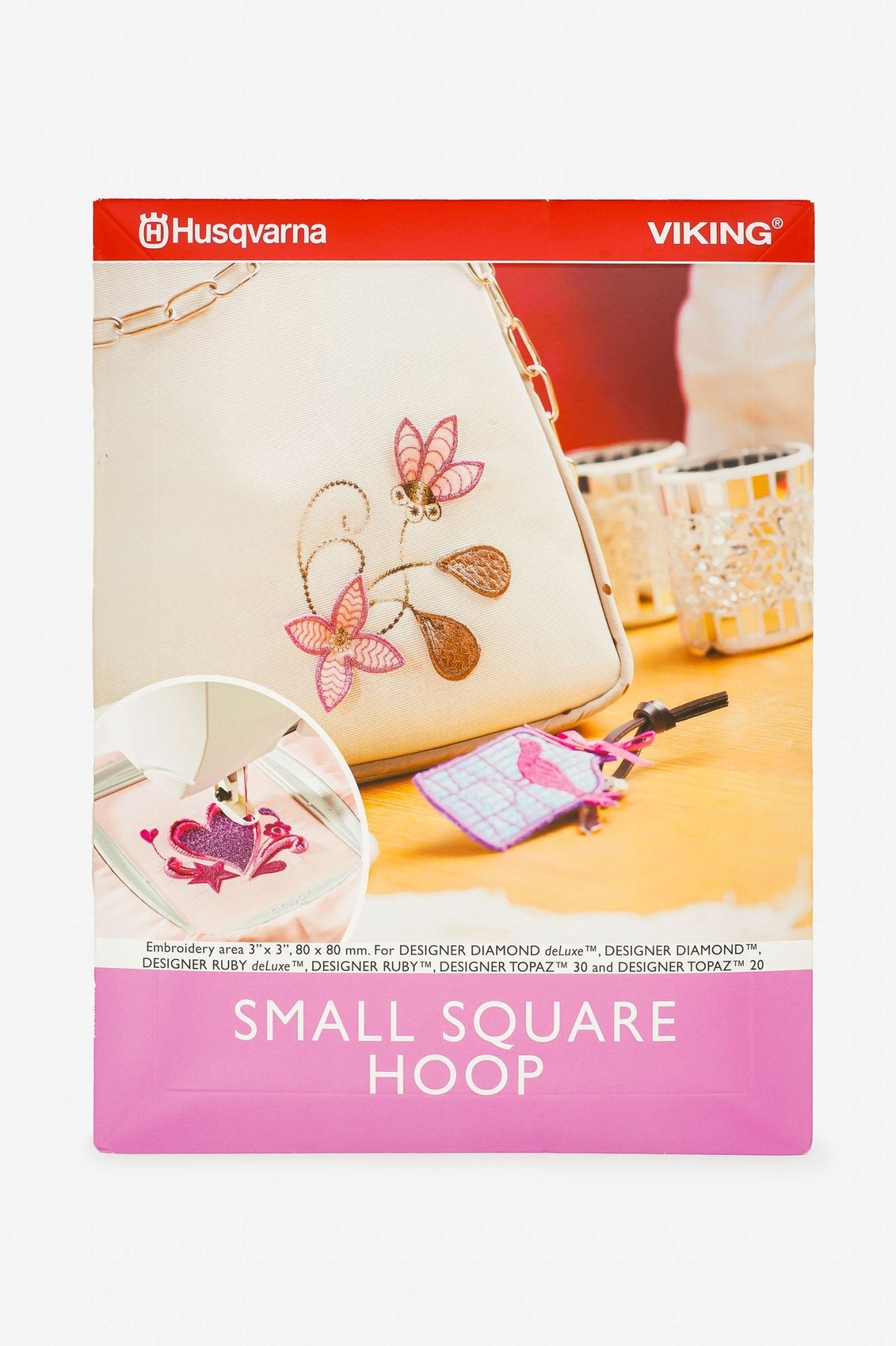 Husqvarna VIKING Stickrahmen 80 x 80 mm - Make ma!