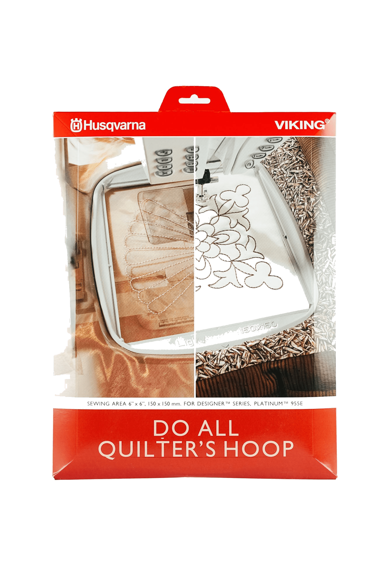 Husqvarna VIKING Do All Quilter's Hoop - Stickrahmen 150 x 150 mm in Produktansicht