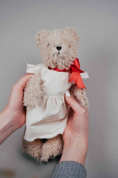 Teddy Kleid sticken