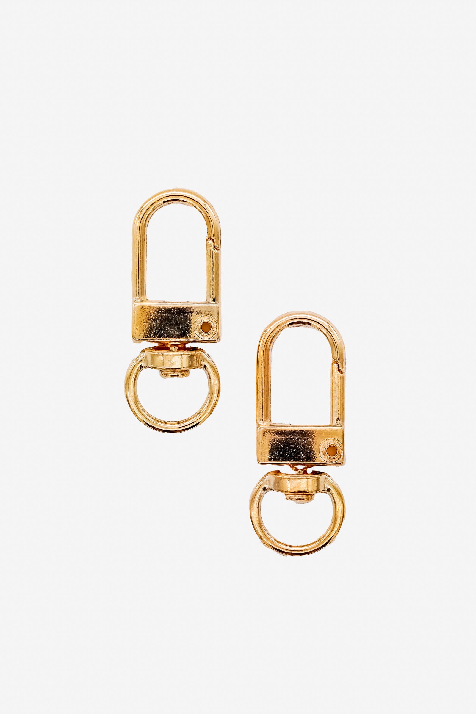 Kleine Karabinerhaken für Schlüsselanhänger (gold)