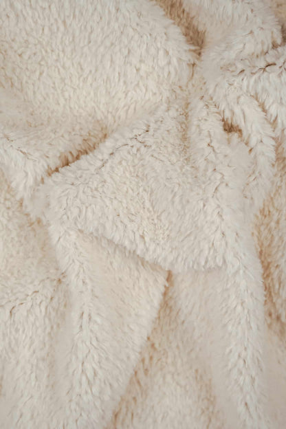 Kullaloo | Fantastic Fur | Fine Teddy | Teddystoff in Farbe wollweiss