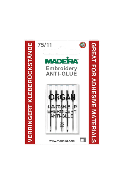 Madeira - Anti-Glue Sticknadeln - Stärke 75 - 130/705 H-E LP in Produktansicht