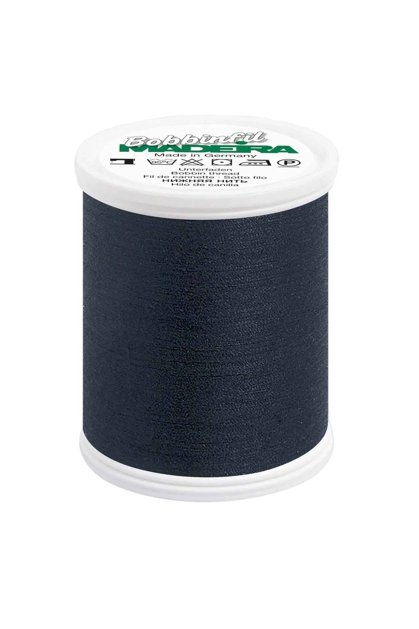 Madeira Bobbinfil 60 – 1.000 m Unterfaden / Bobbin Polyester Stickgarn (weiß / schwarz) - Make ma!