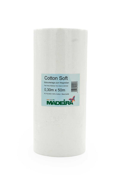 Madeira Reißvlies große Rolle Cotton Soft weiß