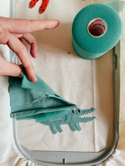 Applikation Zahlen Plustervlies