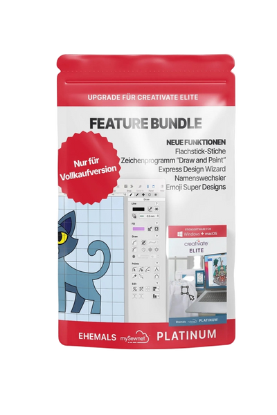 creativate™ Feature Bundle (Erweiterung) für  Mac & Windows, logiciel de broderie en vue produit