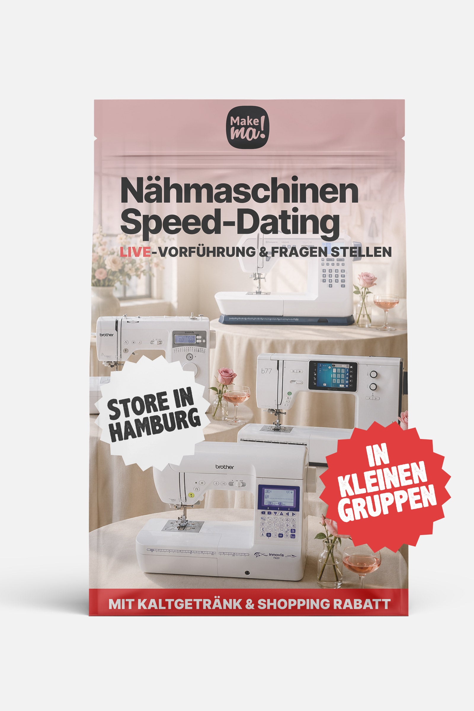Nähmaschinen Speed Dating – Vergleich & Live-Vorführung