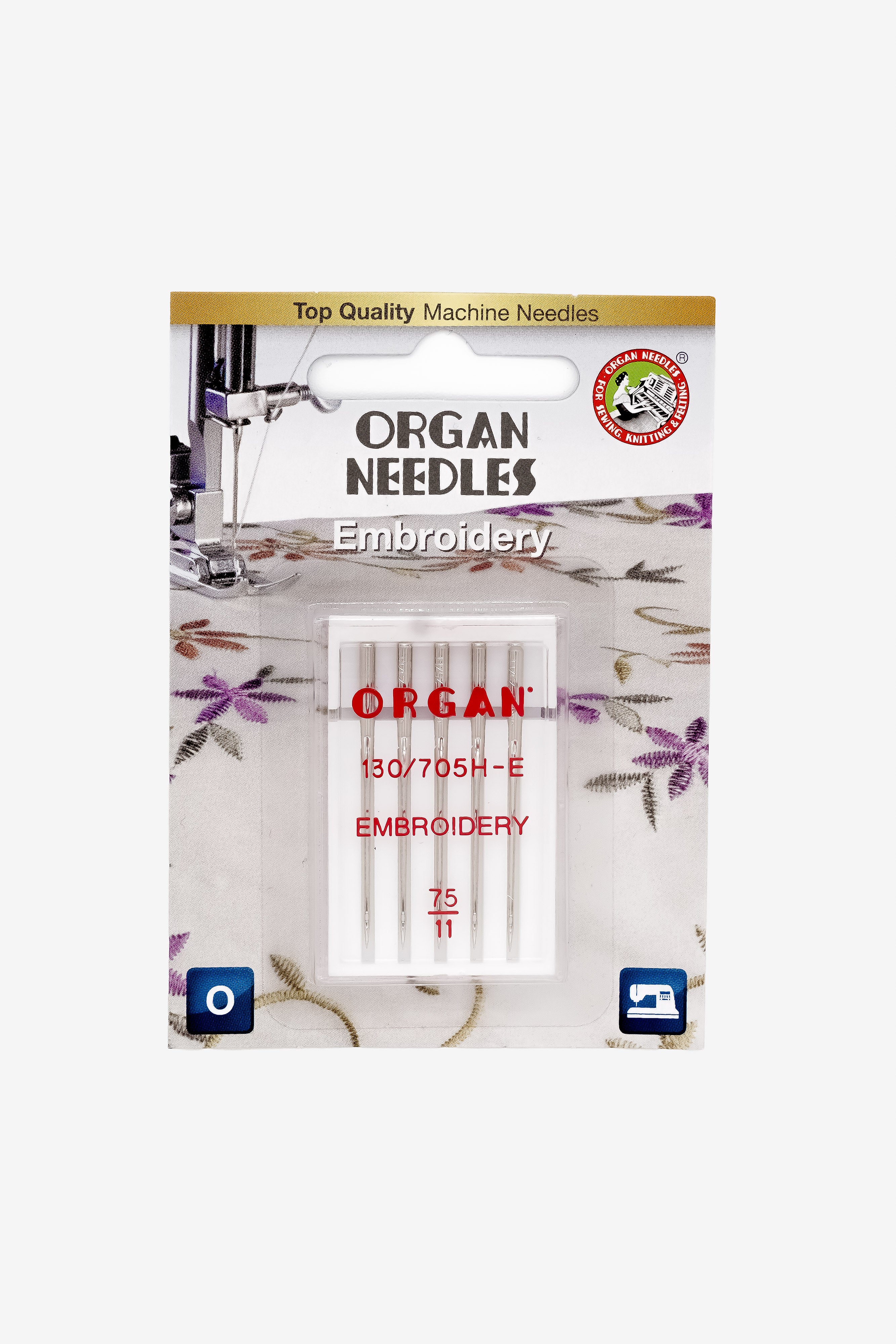 ORGAN NEEDLES Embroidery 75/11 Nadeln für die Stickmaschine