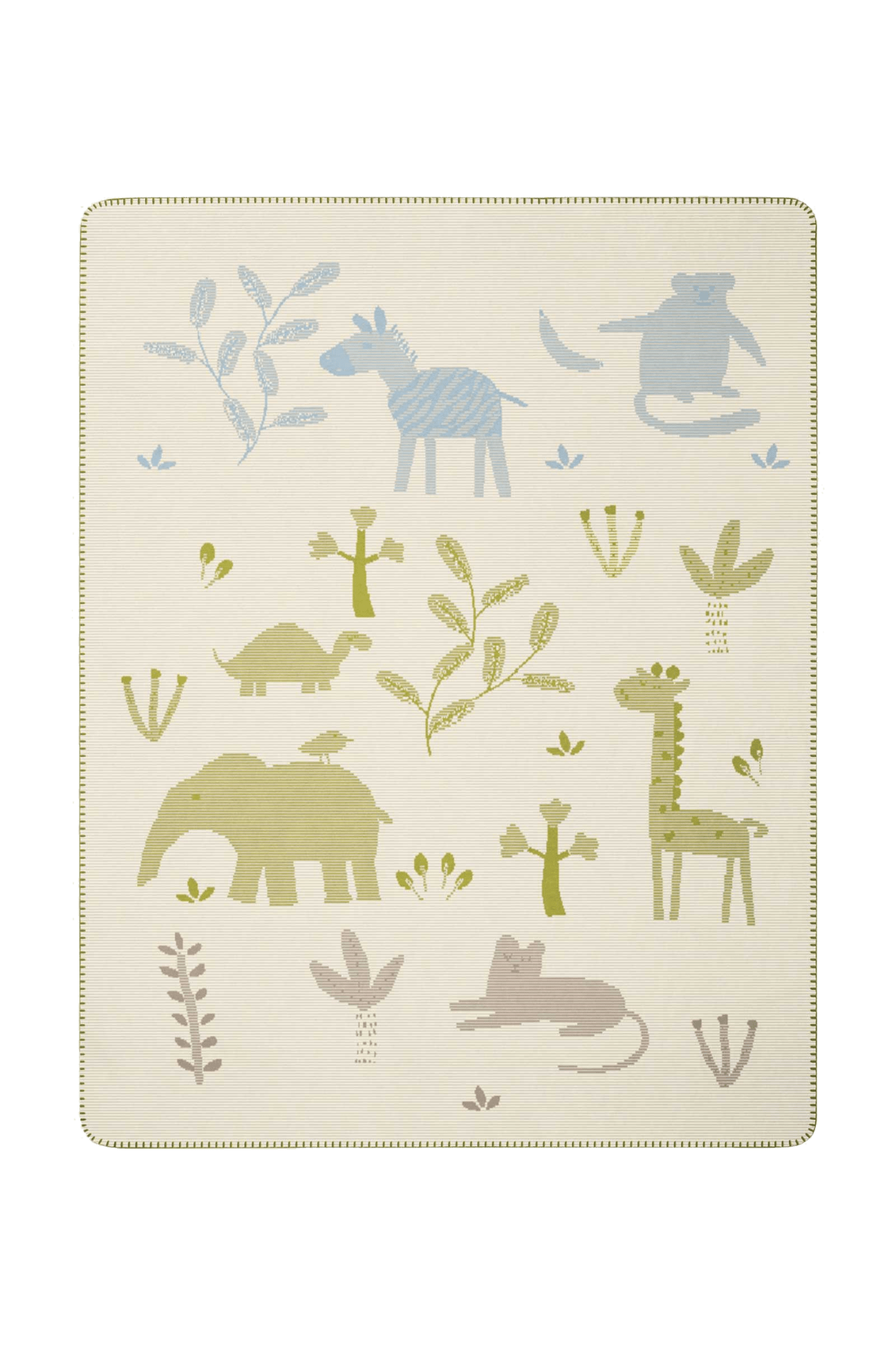 Personalisierte Babydecke Tiere - 75x100cm in product view