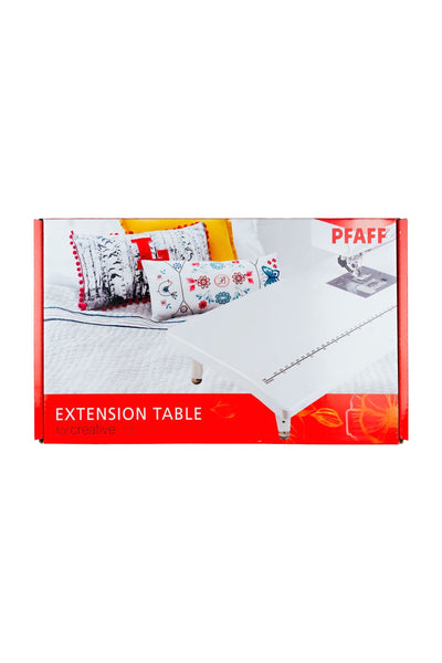 PFAFF Table d'extension pour Creative 1.5 et 640, dans son emballage d'origine rouge complet avec la table de couture illustrée