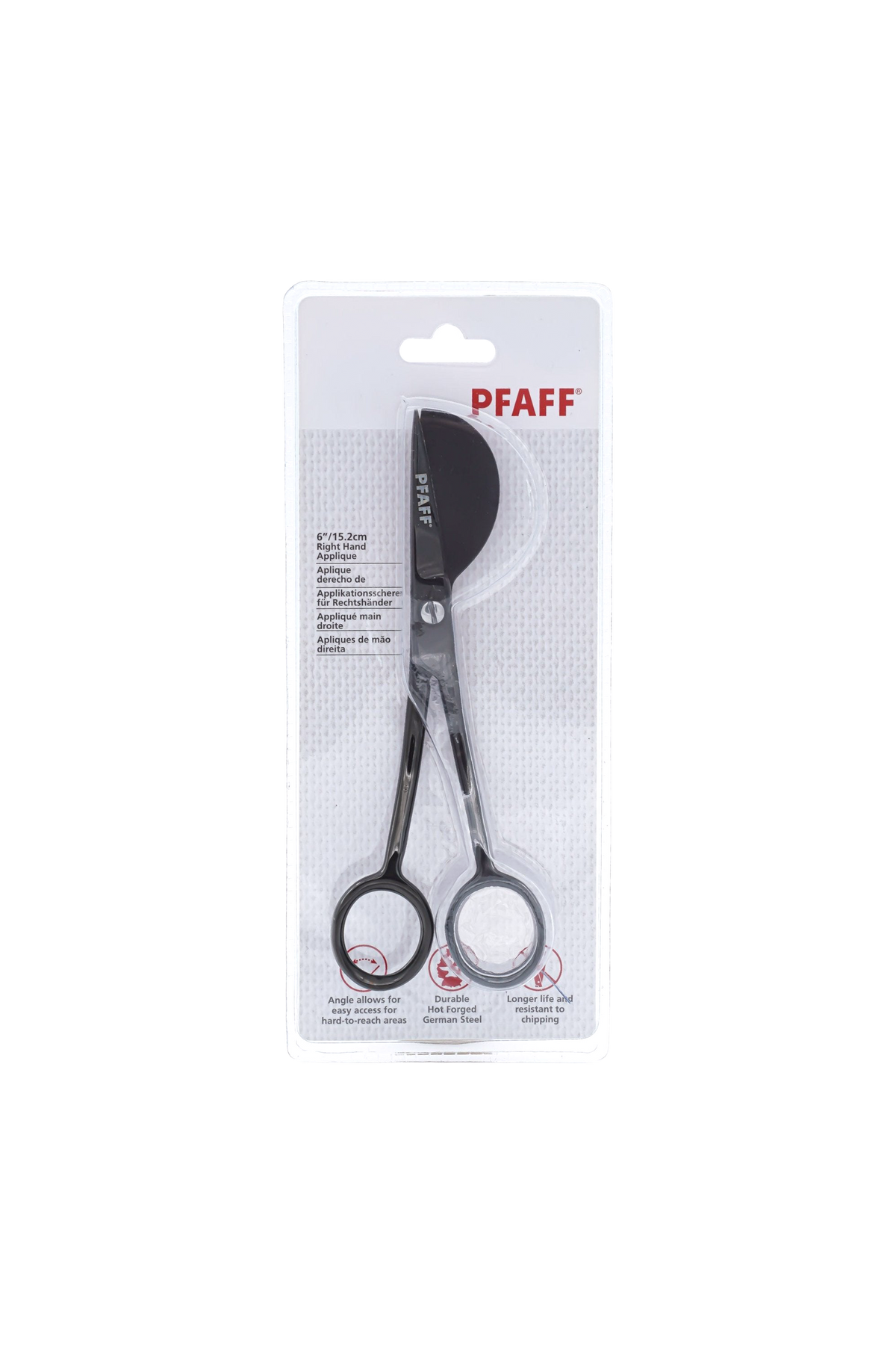 PFAFF Applikationsschere für Rechtshänder, 15,2 cm, in vollständiger Originalverpackung