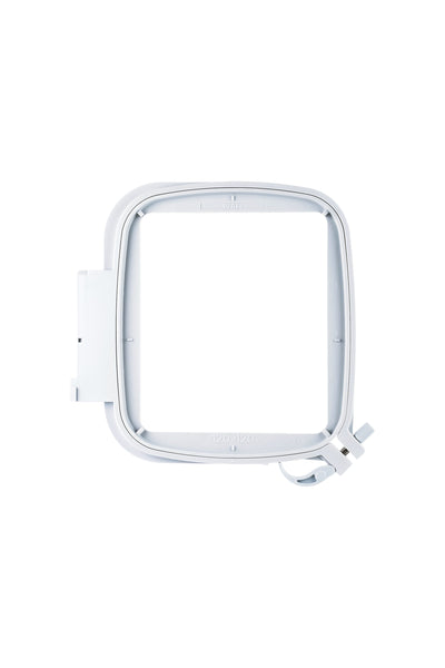 PFAFF creative 120 Square Hoop : cadre à broder carré de 120 × 120 mm avec vis de serrage et ouvertures sur les côtés