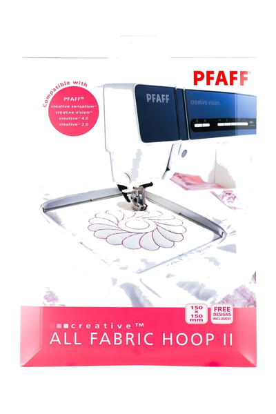 PFAFF creative ALL FABRIC HOOP II - Stickrahmen 150 x 150 mm in product view