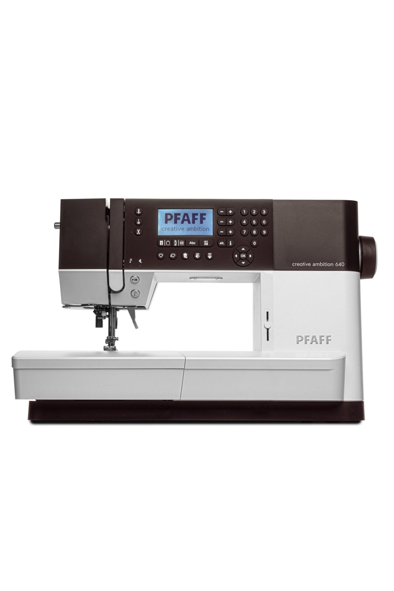 PFAFF creative ambition 640 sans unité de broderie, vue de face