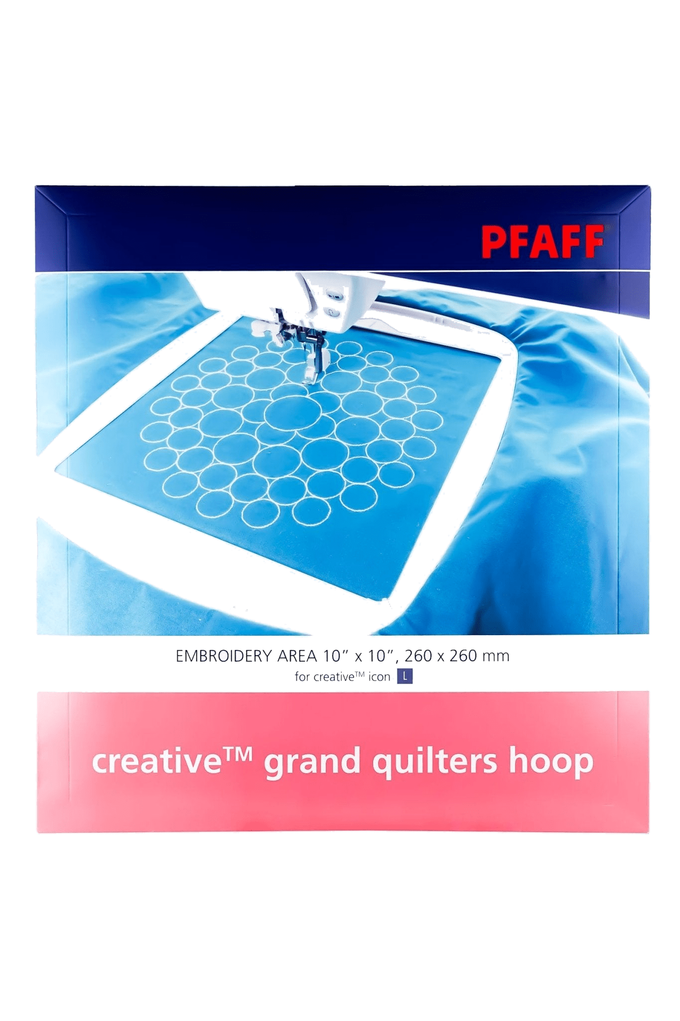 PFAFF creative GRAND QUILTERS HOOP - Stickrahmen 260 x 260 mm in Produktansicht