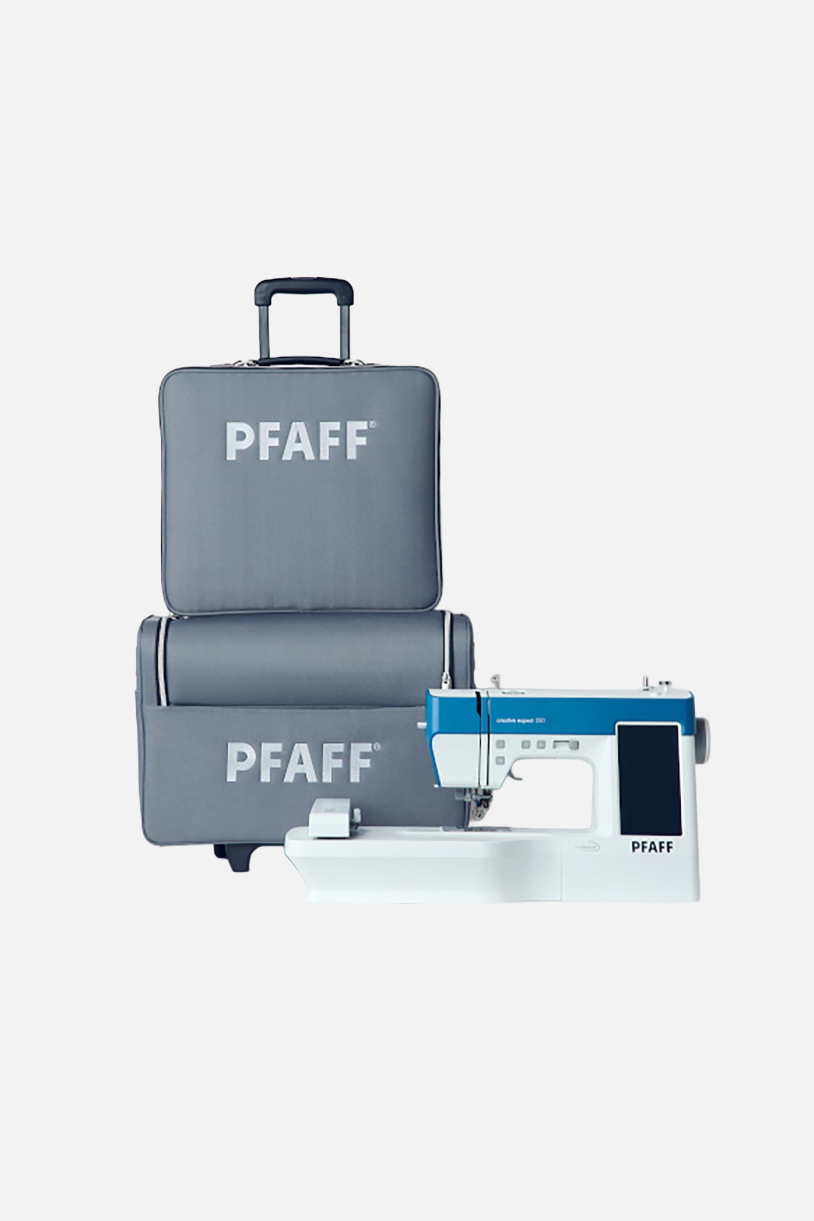 Case set for machine &amp; embroidery unit