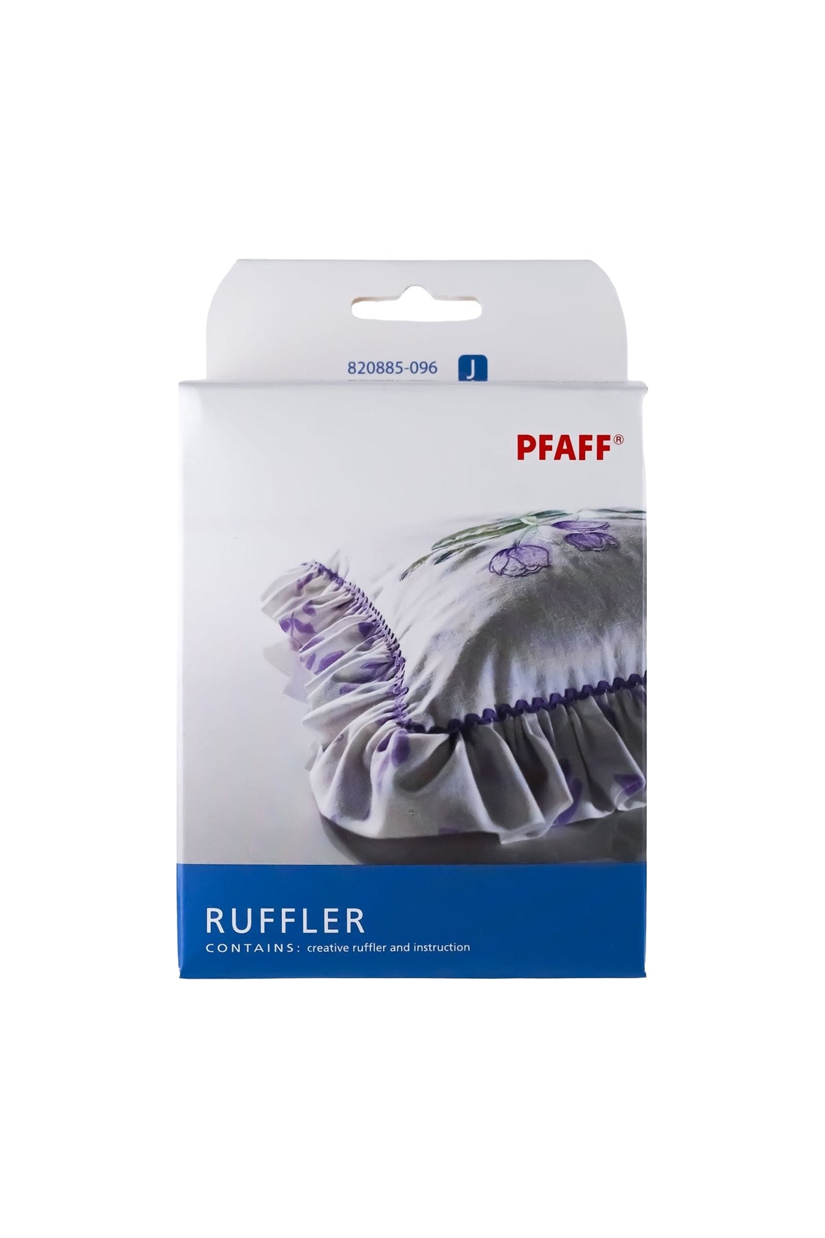 PFAFF Mehrstichkräusler J K L in vollständiger Produktansicht, in Adobe Photoshop freigestellt ohne Schatten