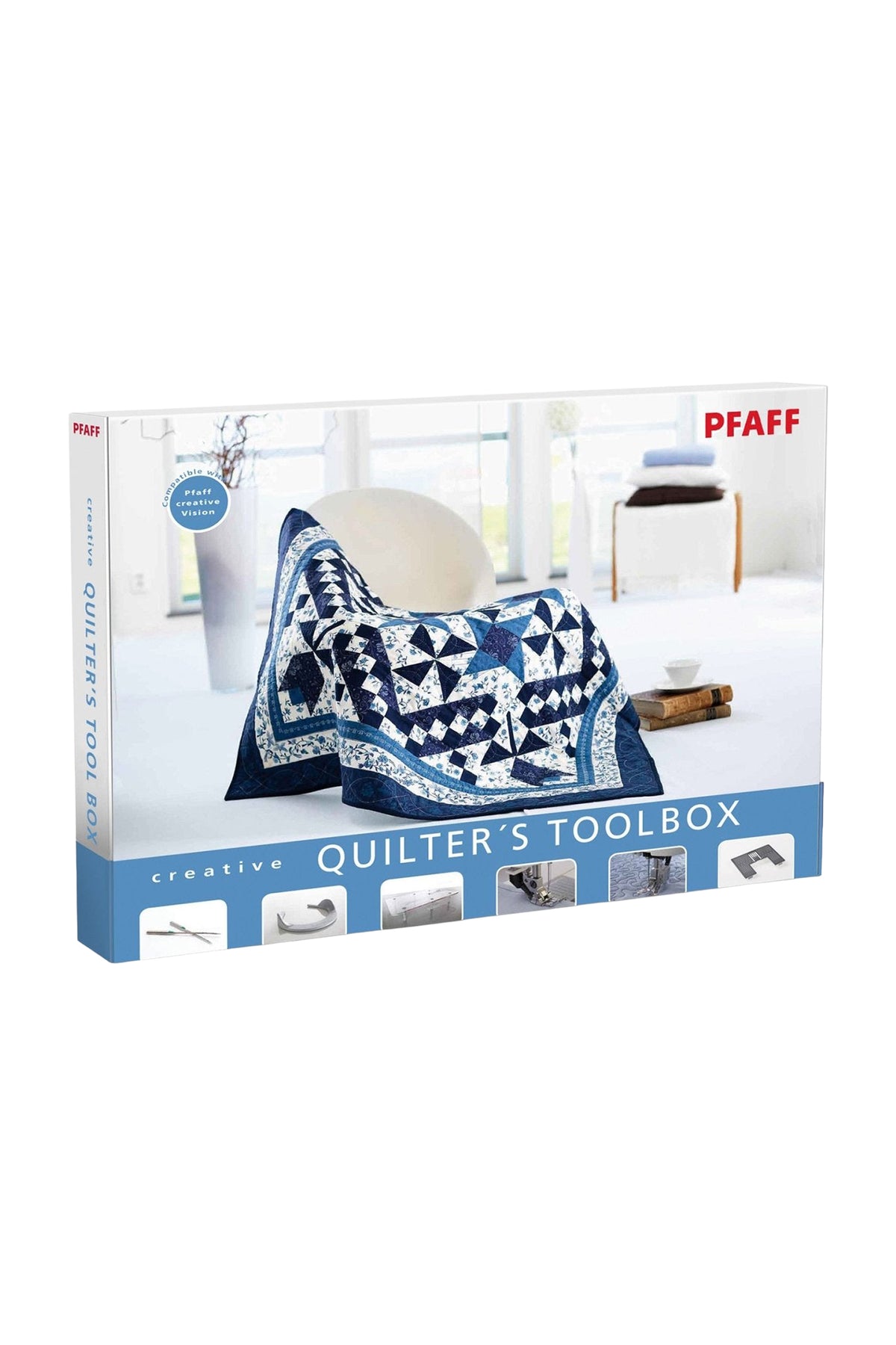 PFAFF - Quilters Toolbox (J) in full product view, cropped in Adobe Photoshop without shadows