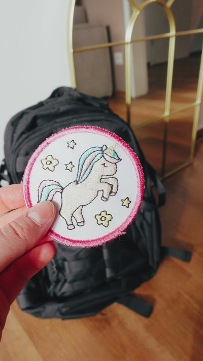 Klett Patch Selbermachen mit der Stickmaschine