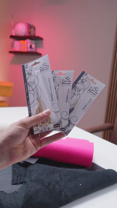 Ciseaux à broder Primax en forme de cigogne (dorés/colorés) OptimaLine