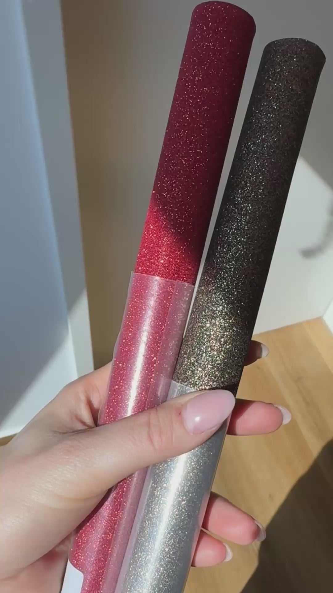 Glitzer Stoff der nicht ausfranst