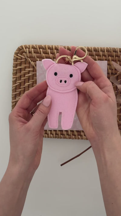 ITH Stickdatei Glücksschwein Schlüsselanhänger