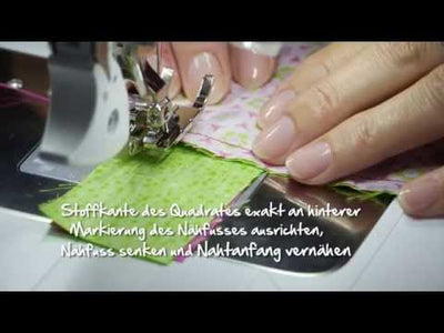 Anwendung des BERNINA Patchworkfußes #97 für präzise Patchworknähte