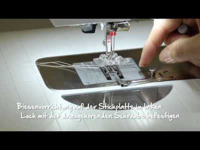 Anwendung des BERNINA Biesenfußes #30 für markante parallele Biesen