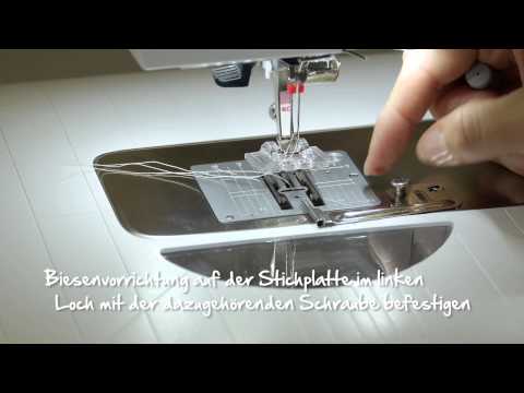 Load video: Anwendung des BERNINA Biesenfußes #30 für markante parallele Biesen