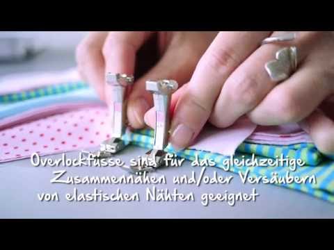 Anwendung des BERNINA Overlockfußes #2A zum Versäubern elastischer Stoffkanten