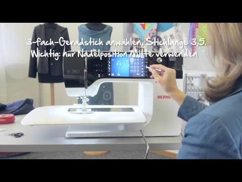 Load video: Anwendung des BERNINA Jeansfußes #8 für Jeans und schwere Stoffe