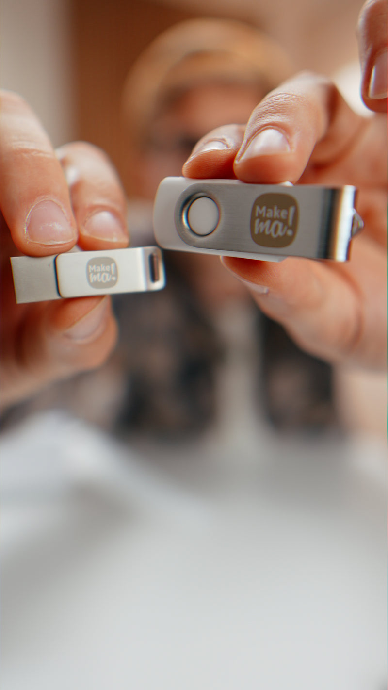 USB Stick für Stickmaschinen mit USB A und neuem USB C Anschluss