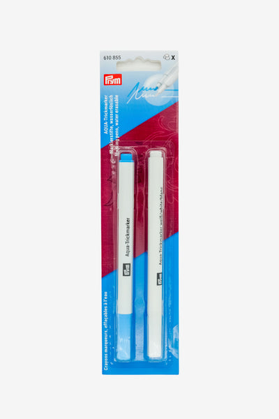 610855 prym Aqua Trickmarker 2 Stifte weiss türkis