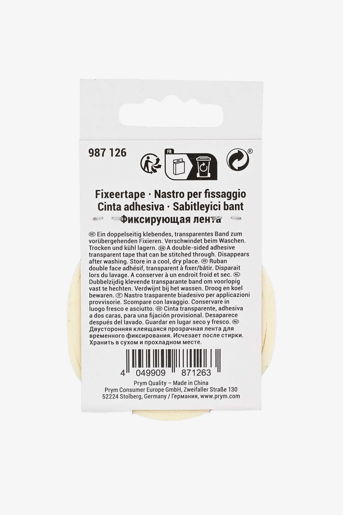 PRYM Love - Fixier Tape 6mm x 9m - Make ma!