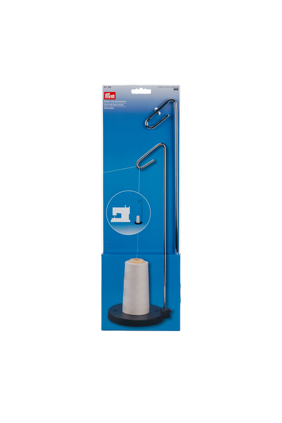 PRYM Garnrollenhalter für Konen und Spulen in blauer Originalverpackung