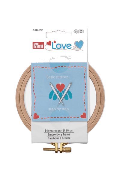 PRYM Love - Stickrahmen Buche (10cm) in Produktansicht