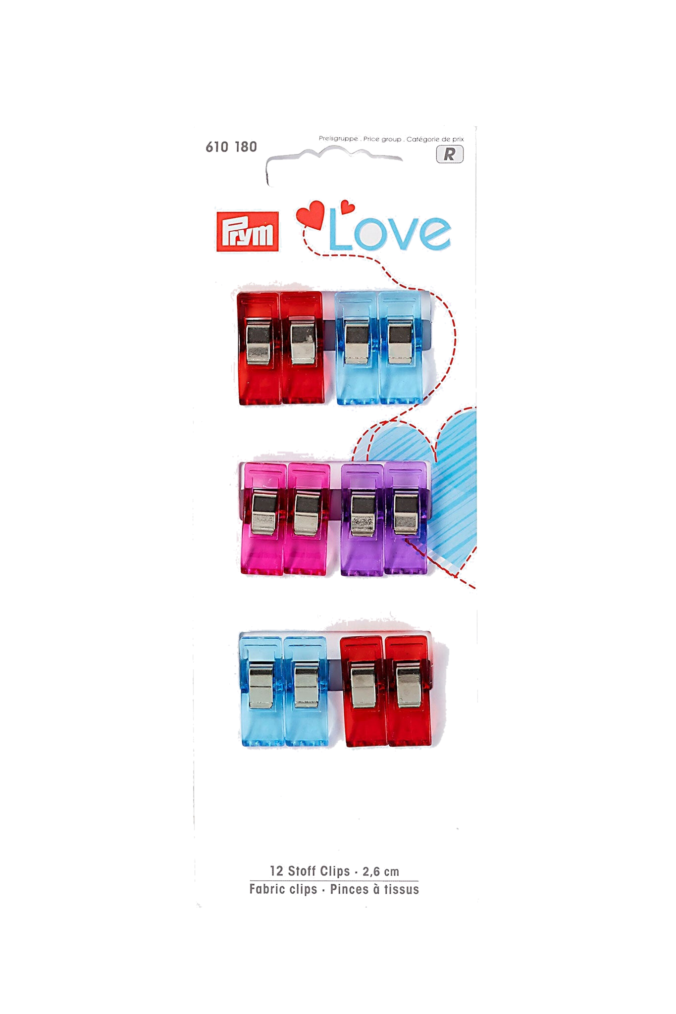 PRYM Love Stoff Clips 2,6cm (12 Stück), vue du produit