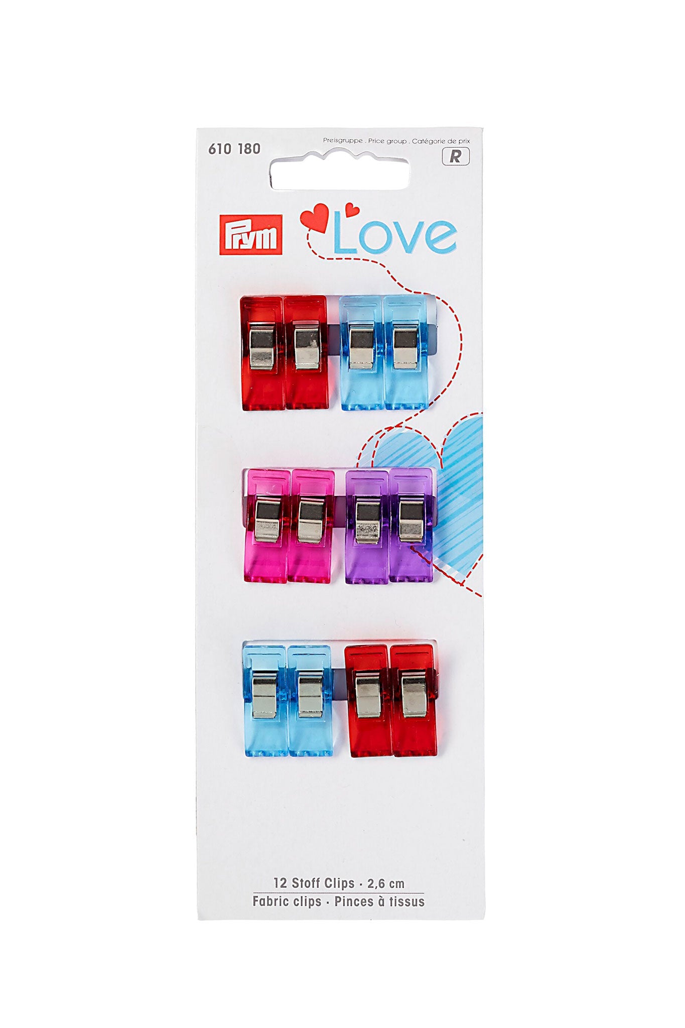 PRYM 12 Stoff Clips 2,6 cm