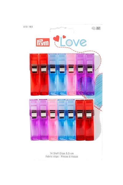 PRYM Love Stoff Clips 5,5cm (14 Stück), vue du produit