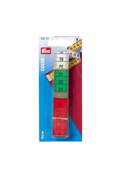 PRYM COLOR Maßband 150 cm in mehrfarbiger Ausführung und Originalverpackung