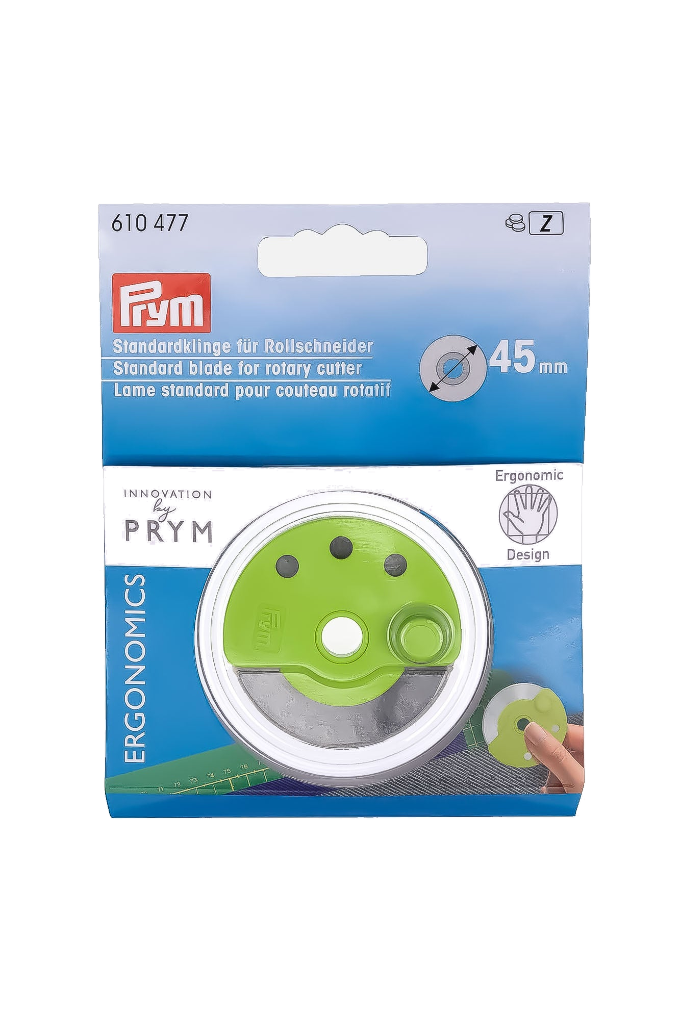 PRYM Ersatzklinge für Ergonomics Rollschneider (45mm), vue du produit