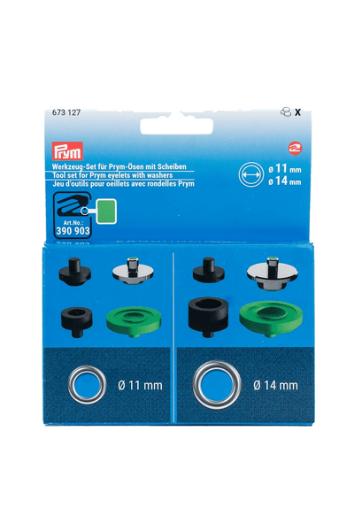 PRYM Werkzeug-Set für Prym-Ösen mit Scheiben Ø 11 mm und 14 mm in Produktansicht