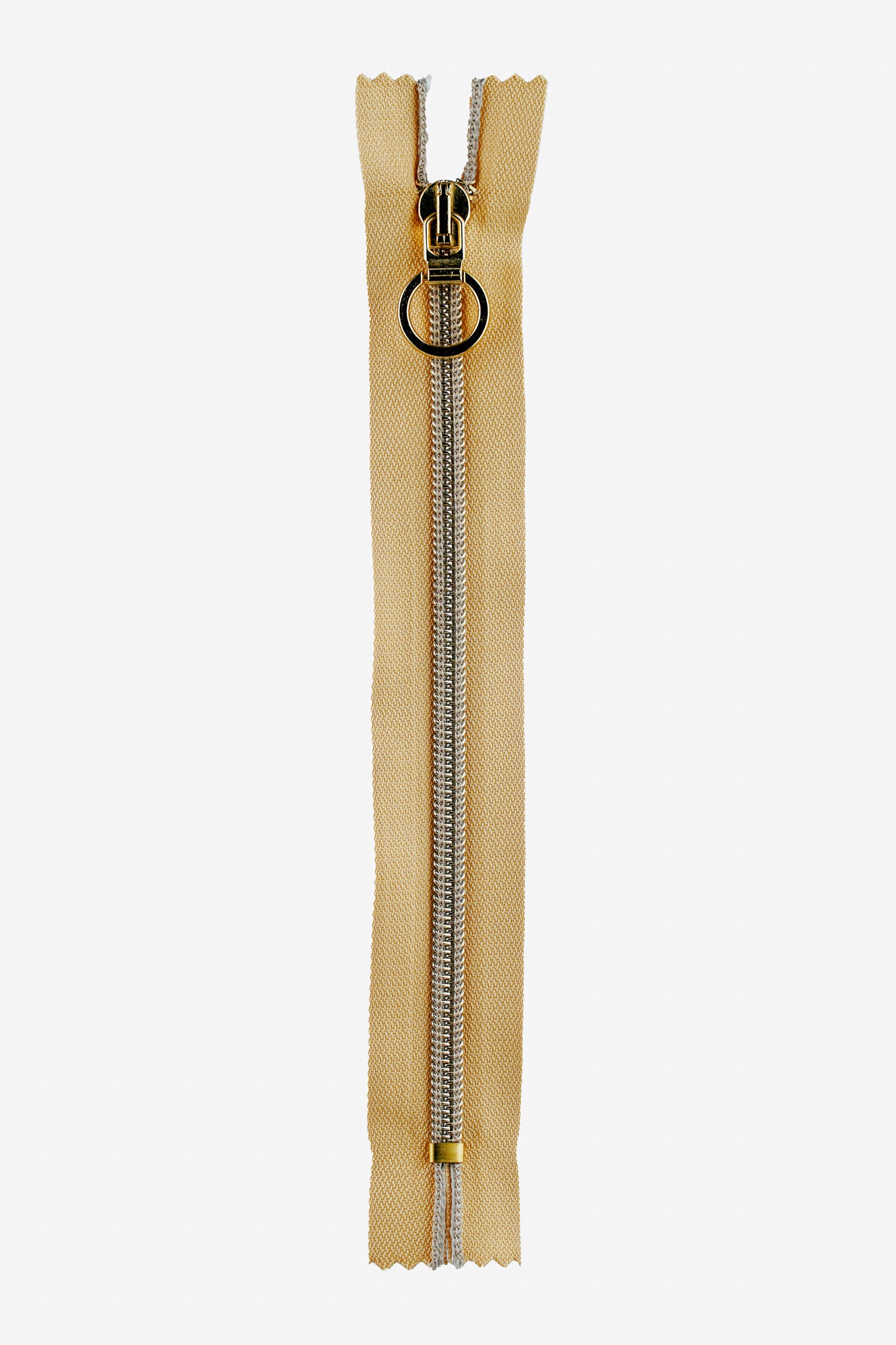 Spiralreißverschluss goldfarben