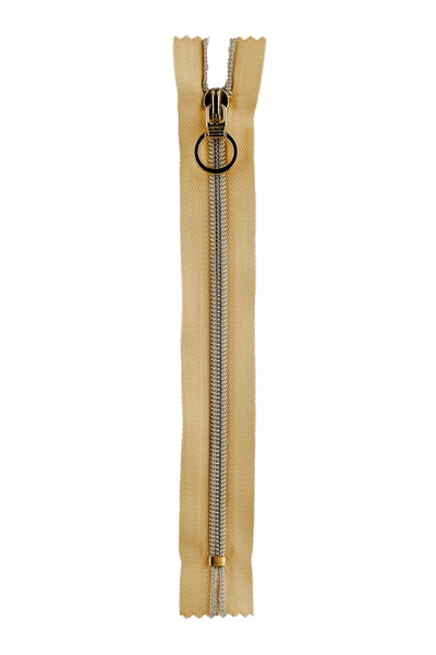 Reißverschluss 20cm goldfarben (nicht teilbar) in product view
