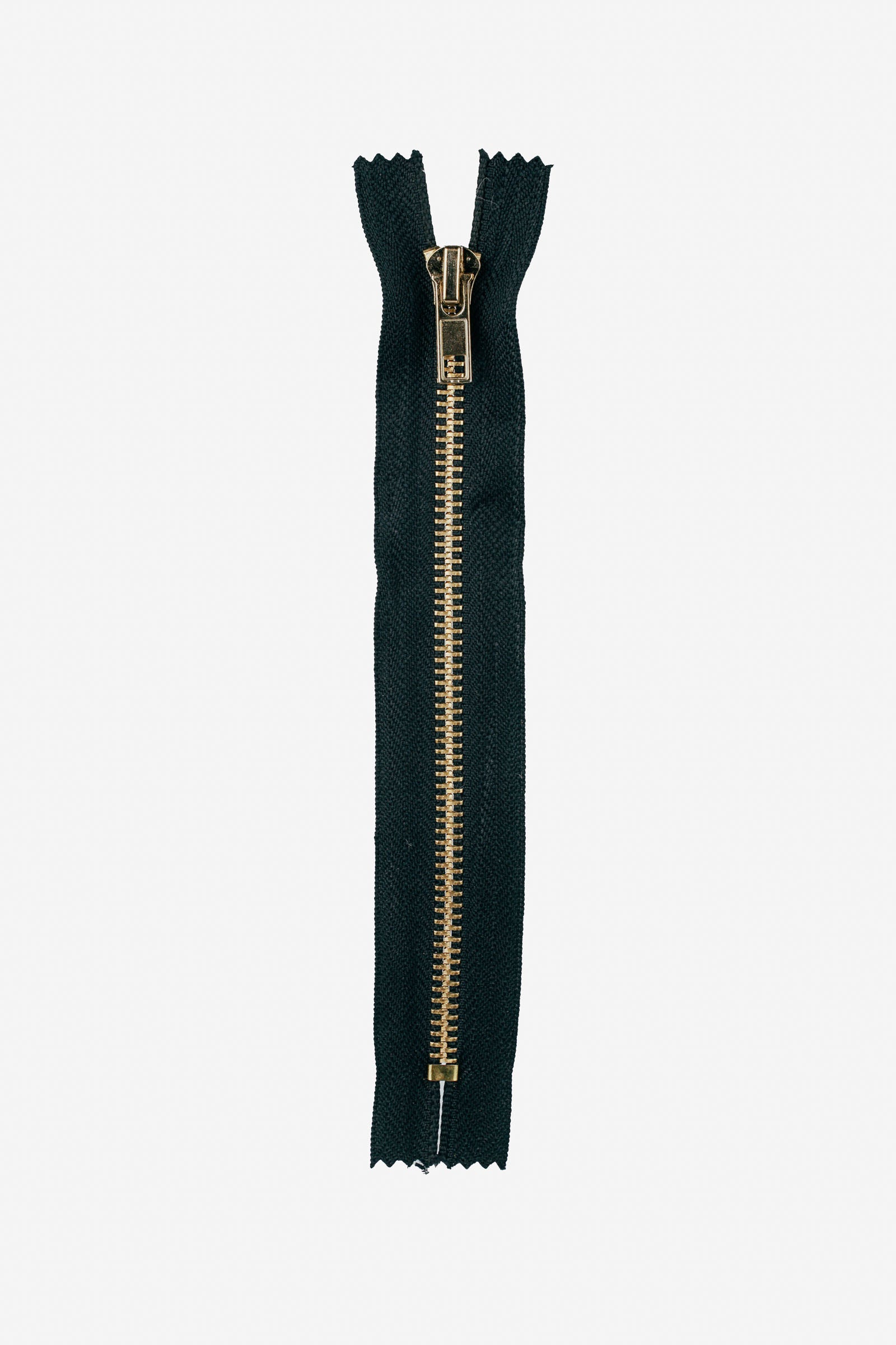 Reißverschluss schwarz-gold 18cm